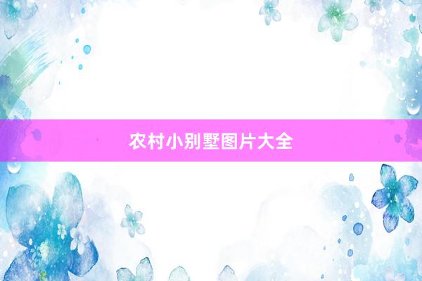 农村小别墅图片大全